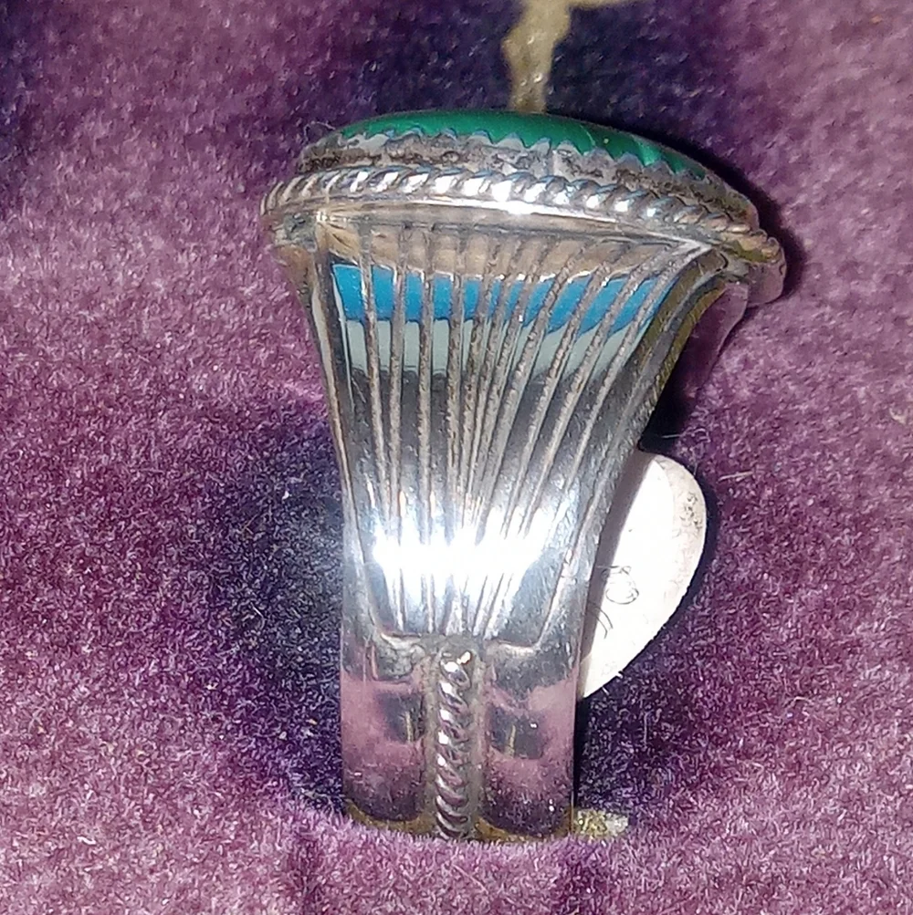 Navajo Native American Sterling Mens Ring Vintage 12